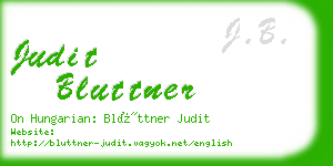 judit bluttner business card